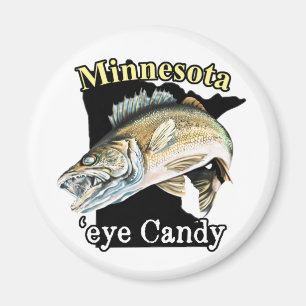 Íman Minnesota 'Eye Candy Engraçado Walleye'