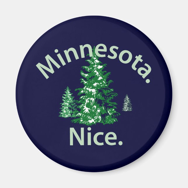Íman Minnesota Nice. Ponto! (Frente)