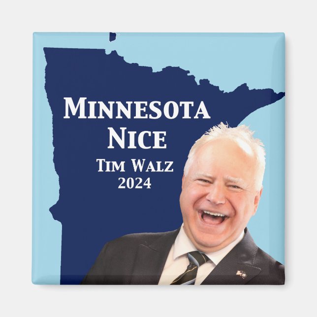 Íman Minnesota Nice Tim Walz (Frente)