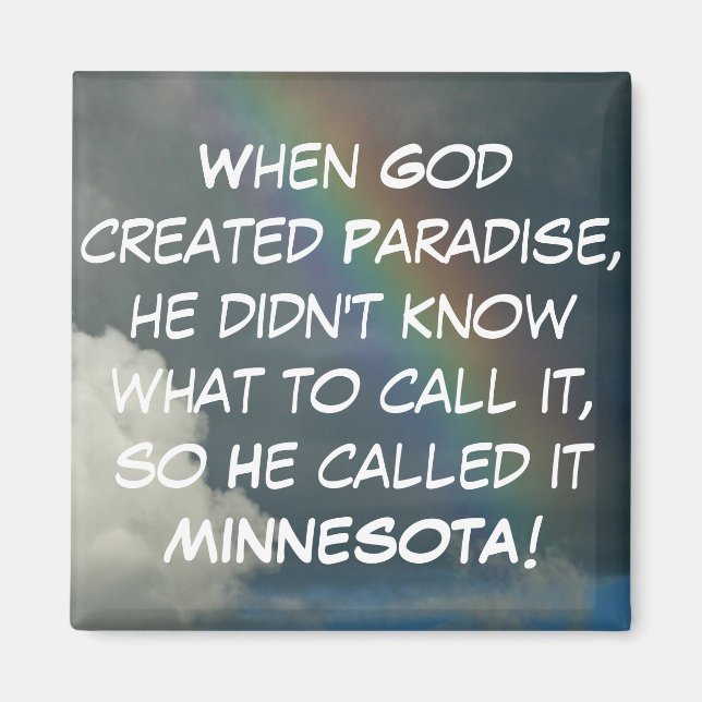 Íman Minnesota Paradise Magnet (Frente)