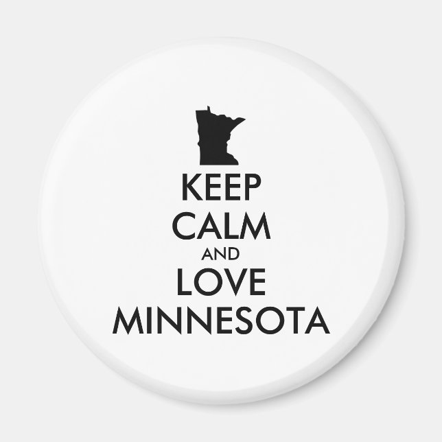 Íman MINNESOTA personalizável (Frente)