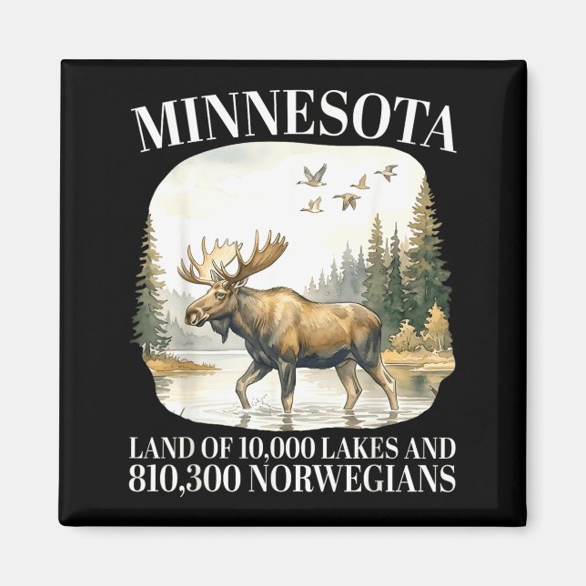 Íman Minnesota Terra de 10000 Lagos e 810300 (Frente)