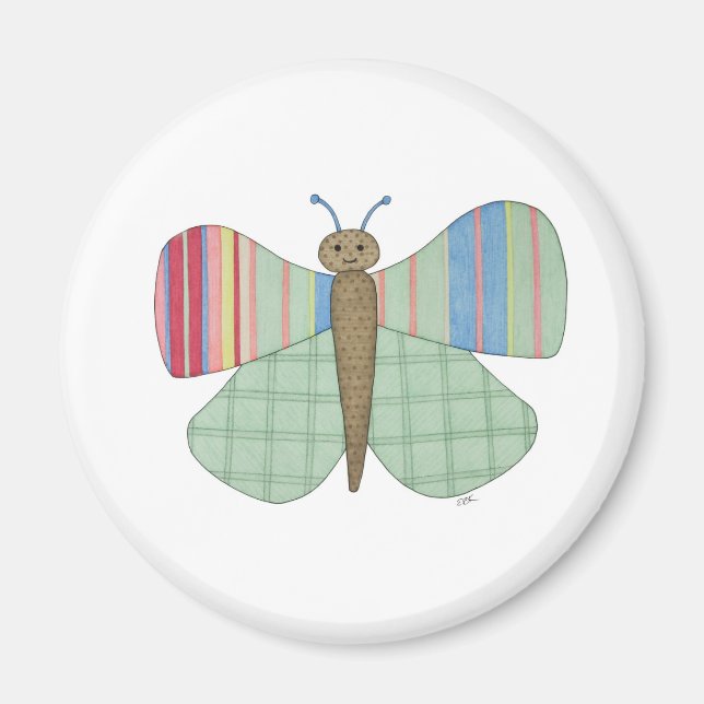 Íman Mint Butterfly Magnet (Frente)