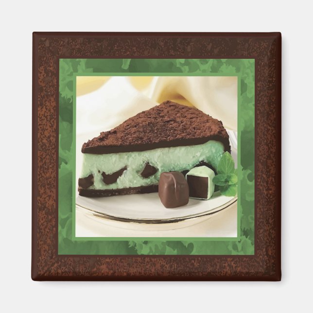 Íman Mint Chocolate Cheesecake Magnet (Frente)