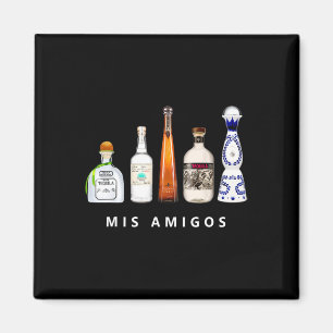 Íman Mis Amigos Tequila Funny Cinco De Mayo Par Mexican