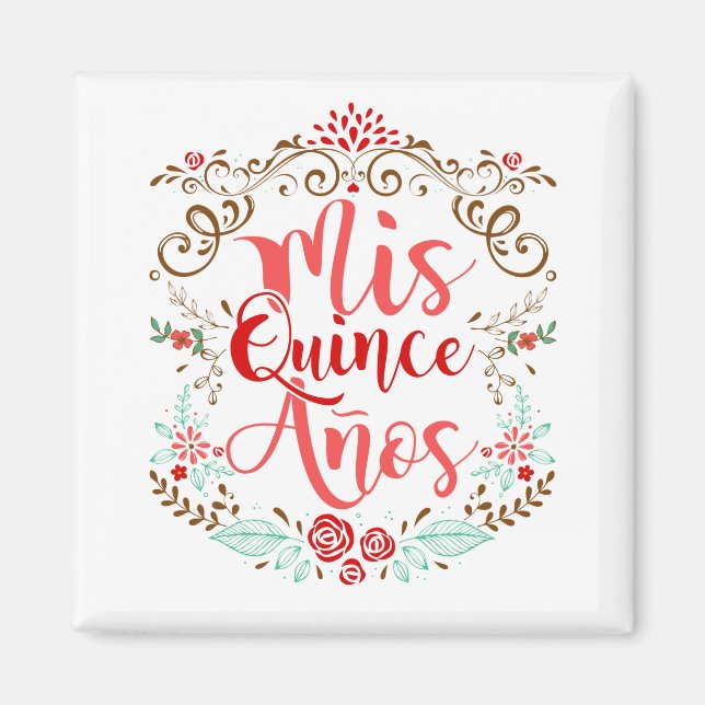 Íman Mis Quince Anos Quinceanera 15 (Frente)