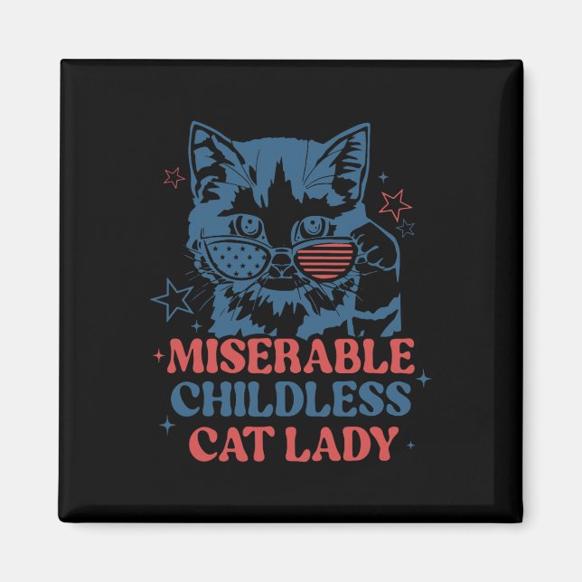 Íman Miseráveis Mulheres De Gato Para Kamala Harris 2 (Frente)