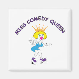 Íman Miss Comedy Queen Square Magnet