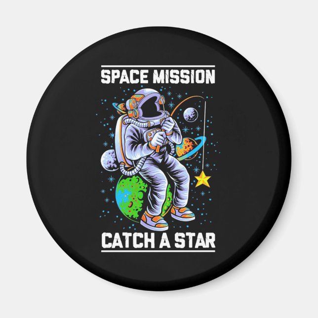 Íman Missão Espacial Astronauta Capta Uma Estrela (Frente)
