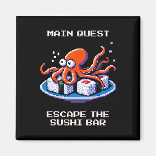 Íman Missao Principal Escape The Sushi R Octopus Pixel 