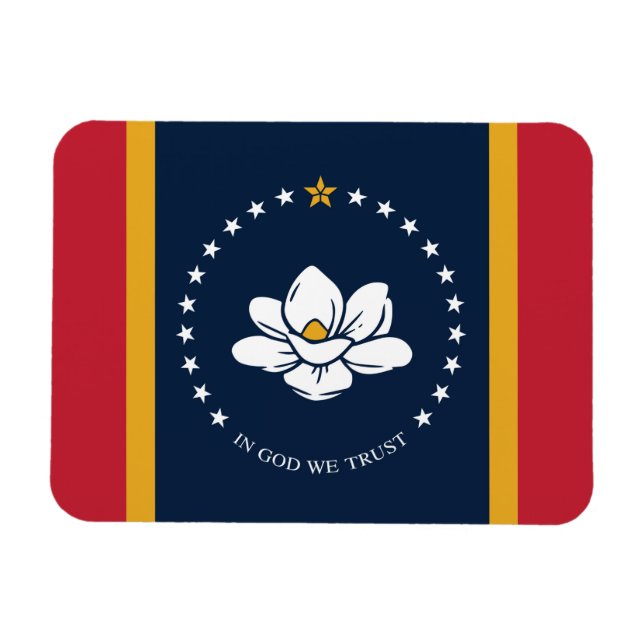 Íman Mississippi Flag 2020 New (Horizontal)