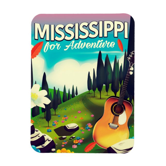 Íman Mississippi para a aventura (Vertical)