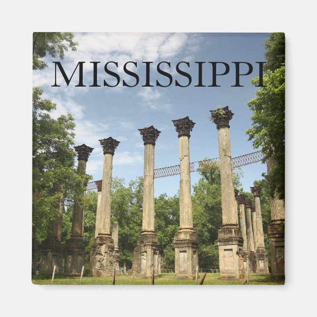 Íman MISSISSIPPI - Windsor Ruins Souvenir Magnet (Frente)