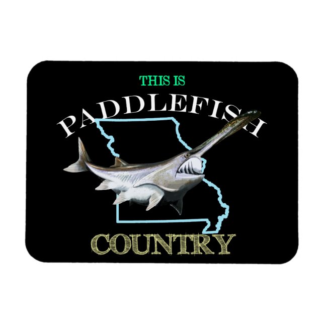 Íman Missouri É País de Paddlefish (Horizontal)