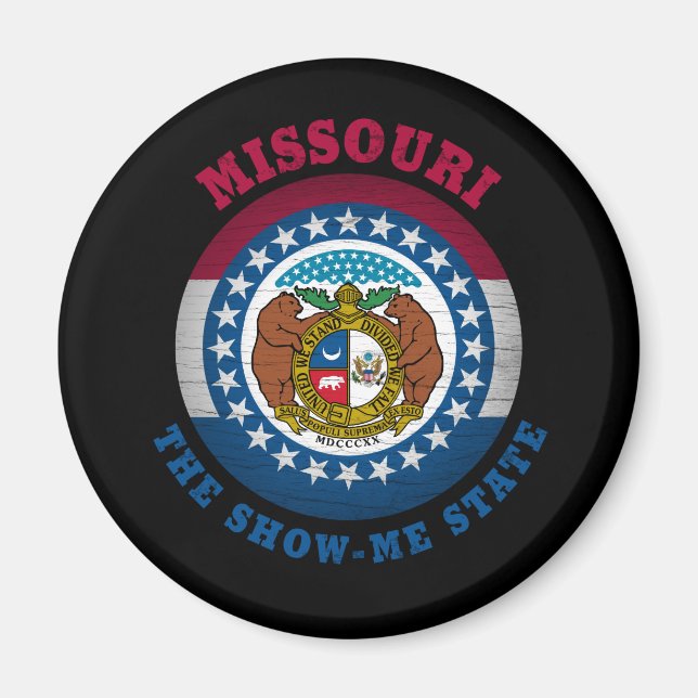 ÍMAN MISSOURI SHOURI-ME STATE FLAG (Frente)
