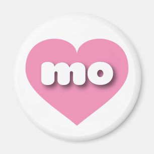 Íman Missouri Solid Pink Heart - Amor