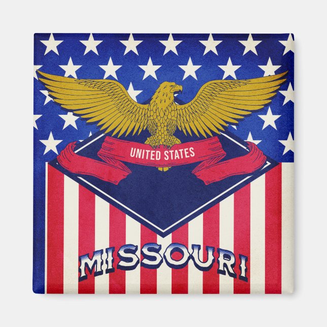 Íman Missouri USA Flag (Frente)