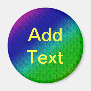 Íman Mistura Diagonal de Gradação do Arco Verde Azul Fl