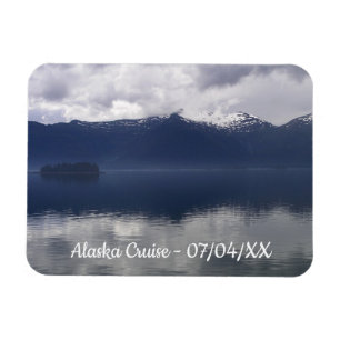 Íman Misty Alaskan Sea in Shades of Blue