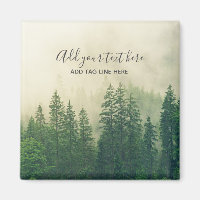 Misty Pine Forest Trees - Proteção Personalizada