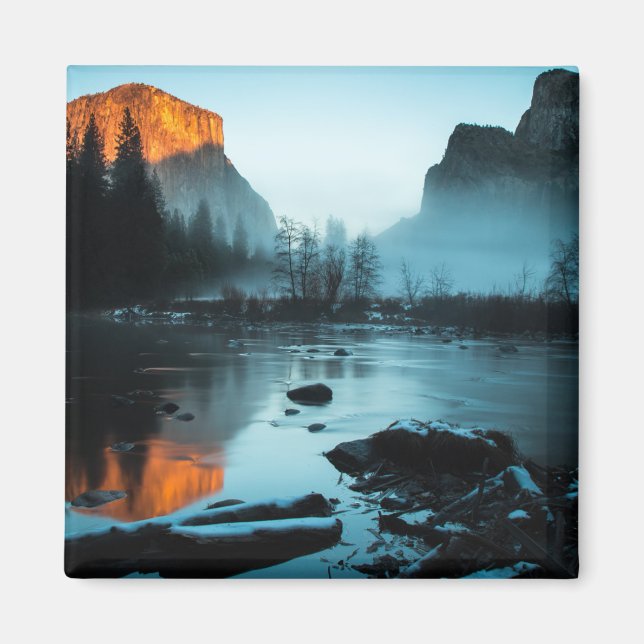 Íman Misty Sunset em Yosemite (Frente)