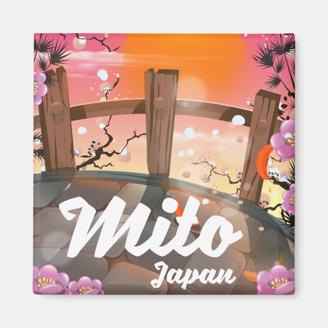 Íman Mito Japão floresce poster. (Frente)