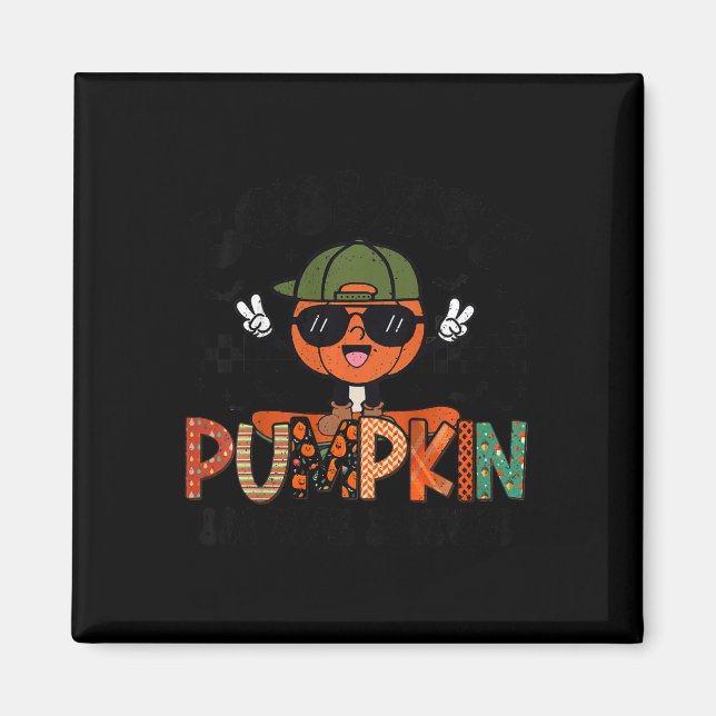 Íman Miúdos Pumpkin Mais Fresco No Patch Halloween Boys (Frente)