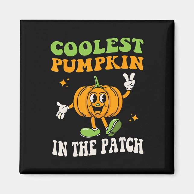 Íman Miúdos Pumpkin Mais Fresco No Patch Halloween Todd (Frente)