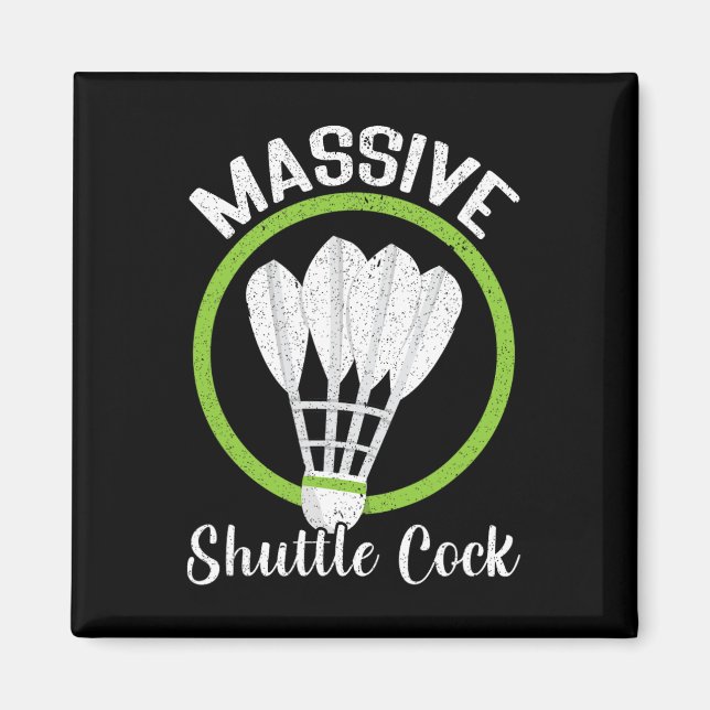 Íman Mive Shuttle Engraçado Dminton (Frente)