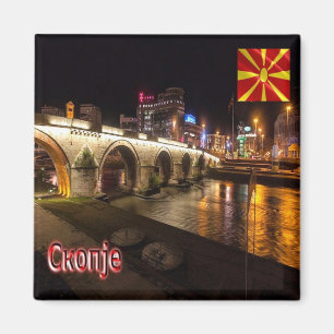 Íman MK - Ponte Macedônia-Skopie sobre o rio Vardar