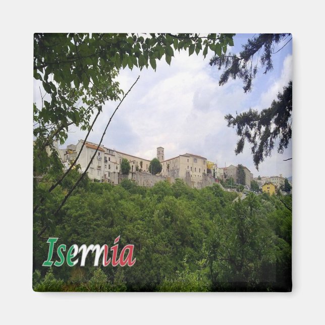 Íman MLS015 ISERNIA, Glimpse, Molise, Itália, geladeira (Frente)