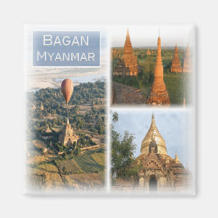 Íman MM0011 Ásia, Mianmar, Bagan, Pagoda, geladeira