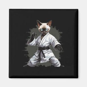Íman Mma Siamese Cat Karate Para Homens Meninas Criança