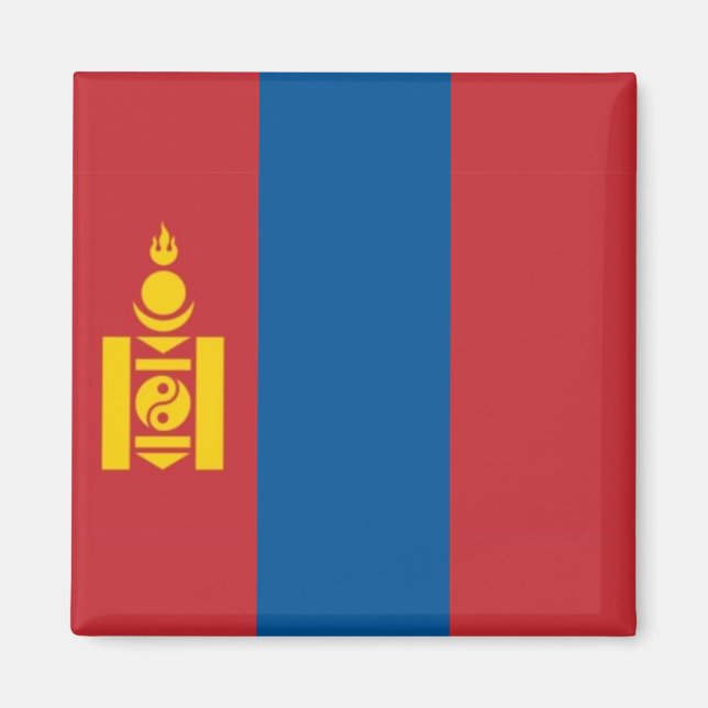 Íman MN001 Mongólia FLAG Mongólia, frigorífico (Frente)