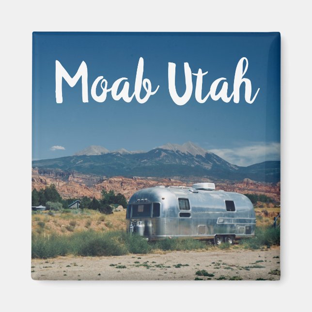 Íman Moab Utah Trailer no Deserto (Frente)