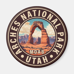 Íman Moab Utah Vintage Sunset Arches Adventure no exter
