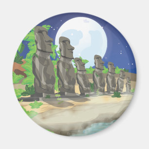 Íman Moai, ilha Páscoa