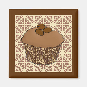 Íman Mocha / Cupcake do Fosco do café, Fundo do local 