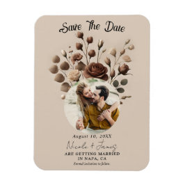 Íman Mocha Mousse Bege Marrom Floral Salve A Data