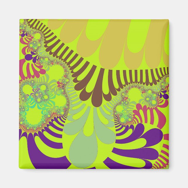 Íman Mod Amarelo e Roxo (Frente)