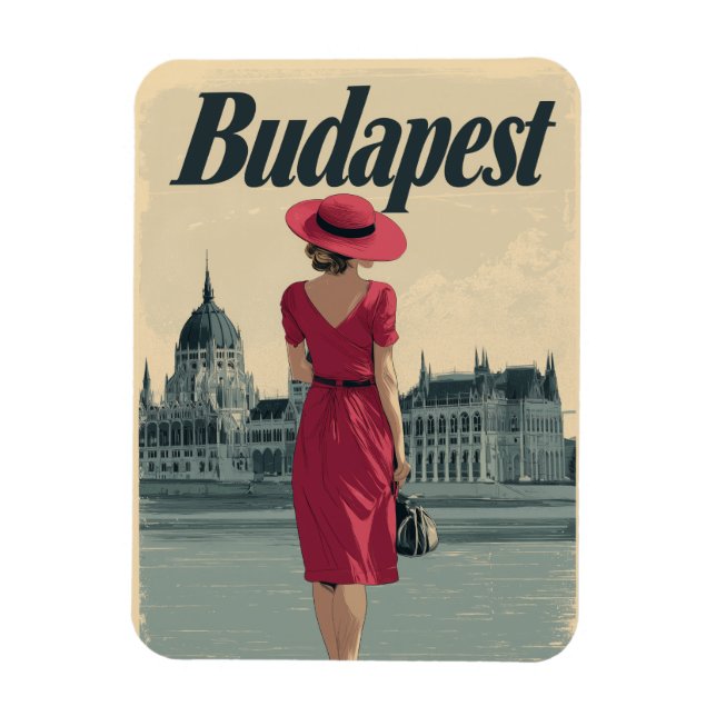 Íman Moda de colheita de Budapeste (Vertical)