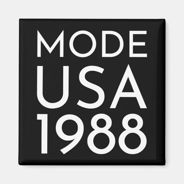Íman Moda EUA 1988 M Tour  (Frente)