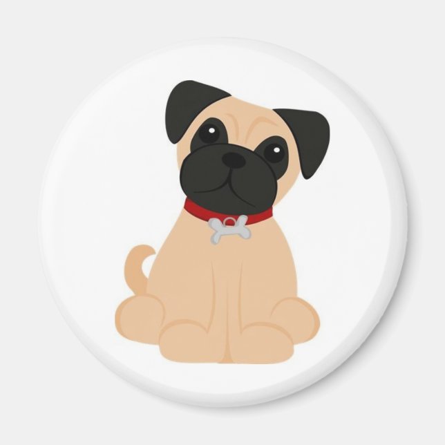 Íman Modas Peticulares - Pug (Frente)