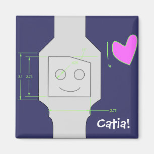 Íman Modelagem de Catia