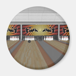 Íman modelo 3D: Pista de bowling: