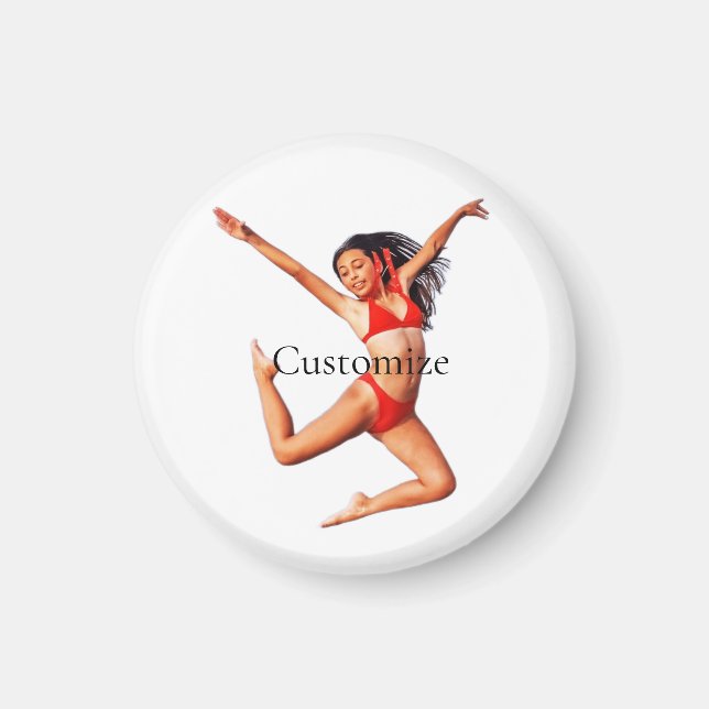 Íman Modelo Bikini Dançando Thunder_Cove (Frente)