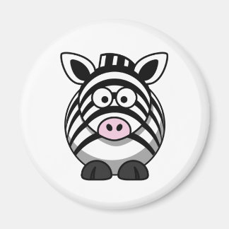 Íman Modelo de Cartoon Zebra