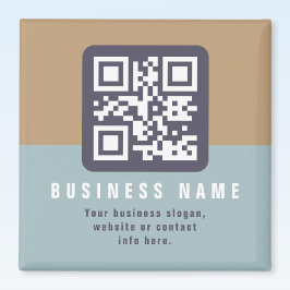 Íman Modelo de código QR moderno editável | Cores suave