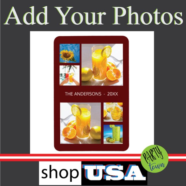 Íman Modelo de Colagem da Família de Fotos (perfect gift for her)