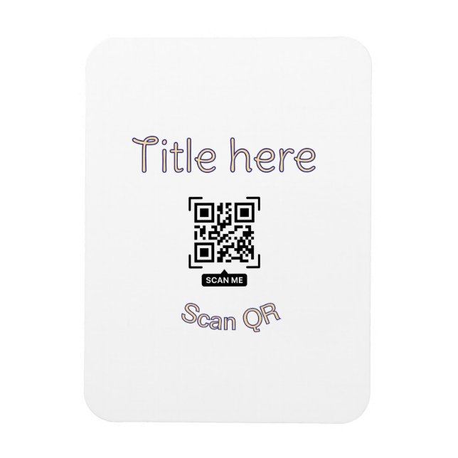 Íman Modelo de evento comercial de scan de código Q R s (Vertical)